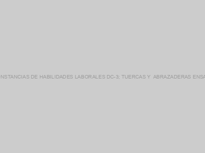 Protegido: CONSTANCIAS DE HABILIDADES LABORALES DC-3; TUERCAS Y  ABRAZADERAS ENSA S.A. DE C.V.
